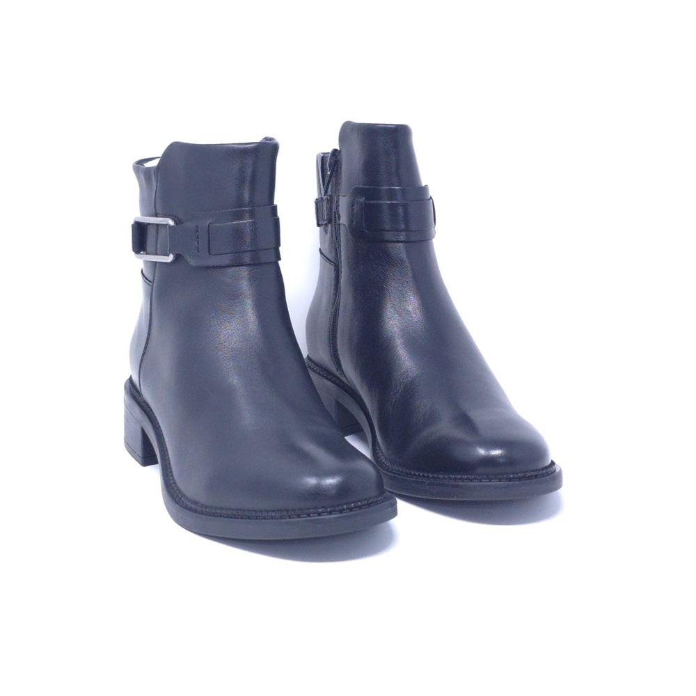 Clarks Collection Maye Bella Ankle Boot, Black Leather, 7.5 Medium US - Picture 2 of 13